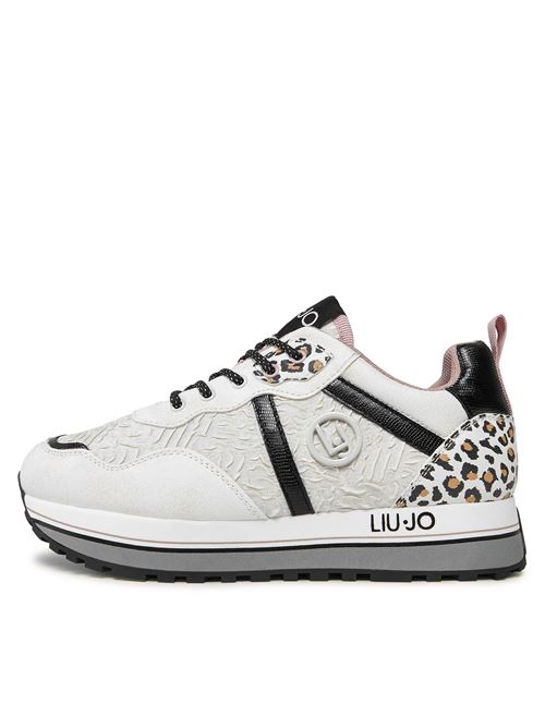 LIU JO MAXI WONDER 604 - SNEAKER LAMINATED/FABRIC/LEO LIU JO | 4F3301TX347/1111